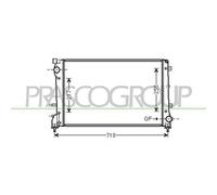 Radiatore Per FIAT 500 Dal 2007 Al 2015 FT030R004 51835027