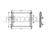 Radiatore Per Fiat Bravo - Brava Dal 1995 Al 2002 Ft137r011 71736183
