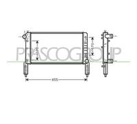 Radiatore Per FIAT DOBLO' Dal 2000 Al 2005 FT908R004 46749000