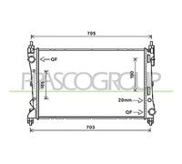 Radiatore Per Fiat Doblo' Dal 2009 Al 2014
