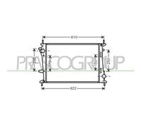 Radiatore Per FIAT MULTIPLA Dal 2004 Al 2010 FT717R002 51767821