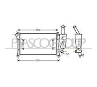 RADIATORE per FIAT PANDA / PANDA CLASSIC e PANDA Furgone/hatchback