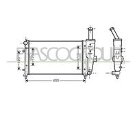 PRASCO FT133R009 Radiatore motore