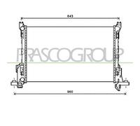 PRASCO FT900R001 Radiatore motore
