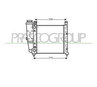 PRASCO FT127R001 Radiatore motore