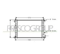 Radiatore Per Ford Fiesta Mk Iv / Courier Van Dal 1996 Al 1999 Fd050r010 1001861