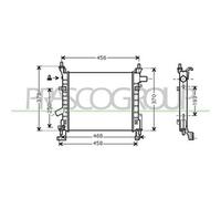 PRASCO FD007R003 Radiatore motore