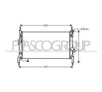PRASCO FD912R002 Radiatore motore