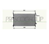 Prasco Radiatore motore FD913R002 per Ford Transit 2.0 EcoBlue