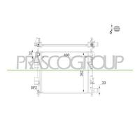 PRASCO HN004R001 Radiatore motore