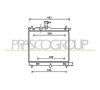 PRASCO HN003R002 Radiatore motore