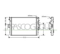 PRASCO FT926R008 Radiatore motore