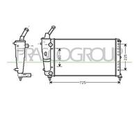 Radiatore Per Lancia Ypsilon Dal 1996 Al 2003 La001r013 46763325