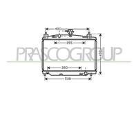 PRASCO MZ309R002 Radiatore motore