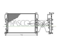 Radiatore Per Mercedes E Class (w211/s211) Dal 2002 Al 2007 Me039r002 2115001302