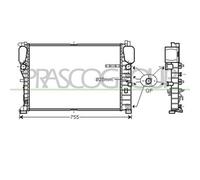 Radiatore Per Mercedes E Class (w211/s211) Dal 2002 Al 2007 Me039r005 2115000802