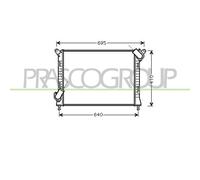Prasco Radiatore Motore MN304R004 per Mini R50/R53/R52 Alluminio