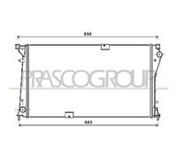 PRASCO DS952R005 Radiatore motore