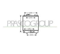 PRASCO OP304R004 Radiatore motore