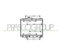 PRASCO OP305R003 Radiatore motore