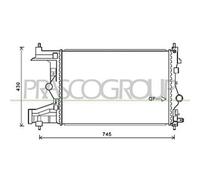Radiatore Per Opel/vauxhall Astra J (p10) Dal 2009 Al 2011 Op416r006 1300302