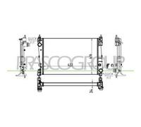 Radiatore Per OPEL/VAUXHALL CORSA D Dal 2011 Al 2014 OP035R004 1300337