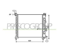 PRASCO OP354R001 Radiatore motore