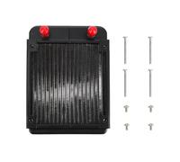 Radiatore per Raffreddamento a Liquido per Computer 45mm Alluminio | Alette Ondulate a U ad Alta Densità, Dispositivo Antiriflusso nella Camera Superiore, Nero