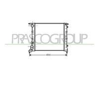 PRASCO RN023R015 Radiatore motore
