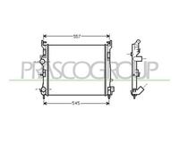 PRASCO RN322R011 Radiatore motore