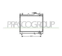 PRASCO SZ054R007 Radiatore motore