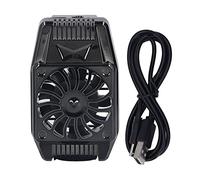 Radiatore per Telefono Cellulare, Dispositivo di Raffreddamento per Telefono con Clip Posteriore Raffreddamento Rapido a Basso Rumore Ventola di Raffreddamento del Dissipatore di Calore del(Nero)