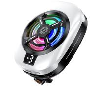 Radiatore per telefono, con clip posteriore, ricaricabile, da 15 W, per giochi mobili, ricaricabile, a basso rumore, per streaming live e attività all'aperto, vlogging