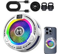 Radiatore per telefono | Radiatore magnetico per telefono cellulare da 30 W radiatore portatile a velocità regolabile per smartphone, tablet, giochi, vlog, esterno, clima caldo, estate