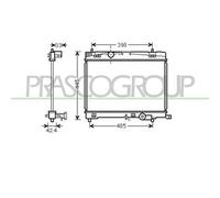 PRASCO TY325R005 Radiatore motore