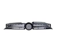 Radiatore Per VW Per Golf 6 MK6 Griglia Anteriore | Per GTI Style Car Paraurti Anteriore Centro Griglia A Nido D'ape Maglia Superiore Griglie Radiatore(G Silver Line)