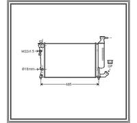 Radiatore Citroen Xsara-(Anno 1997-2000)