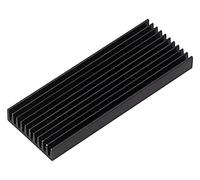 Radiatore PR8/51/SE: goffrato piatto DIL nero L: 51 mm W: 18,9 mm H: 4,8 mm A...