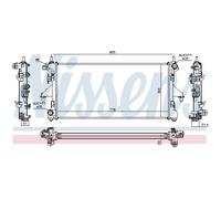 Radiatore Radiatore Acqua Compatibile Per Citroën Jumper Furgone Peugeot Boxer
