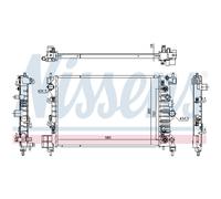 Radiatore Radiatore Acqua Compatibile Per Opel Mokka/Mokka X Chevrolet Trax