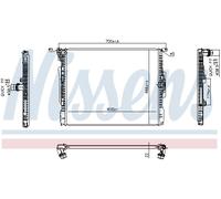 NISSENS 606513 Radiatore motore