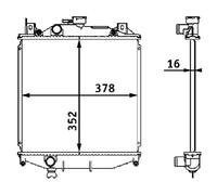Radiatore Raffreddamento Del Motore MAHLE per Swift II Hatchback (EA / Ma )