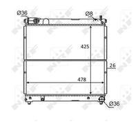 Radiatore Raffreddamento Del Motore NRF per Suzuki Samurai SUV Chiusa Sj _