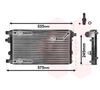 Radiatore, Raffreddamento motore 17002239 VAN WEZEL per FIAT