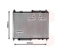 Radiatore, Raffreddamento motore 18002442 VAN WEZEL per FORD