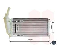 Radiatore, Raffreddamento motore 73002083 VAN WEZEL per LANCIA