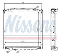 Radiatore Raffreddamento Motore Auto Nissens 62880A Alluminio Corpo di Saldato