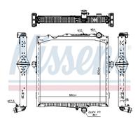 Radiatore Raffreddamento Motore Auto Nissens 637877 Alluminio Corpo di Saldato