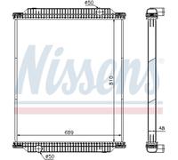 Radiatore Raffreddamento Motore Auto Nissens 67218 Alluminio Corpo di Saldato