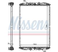 Radiatore Raffreddamento Motore Auto Nissens 67219 Alluminio Corpo di Saldato